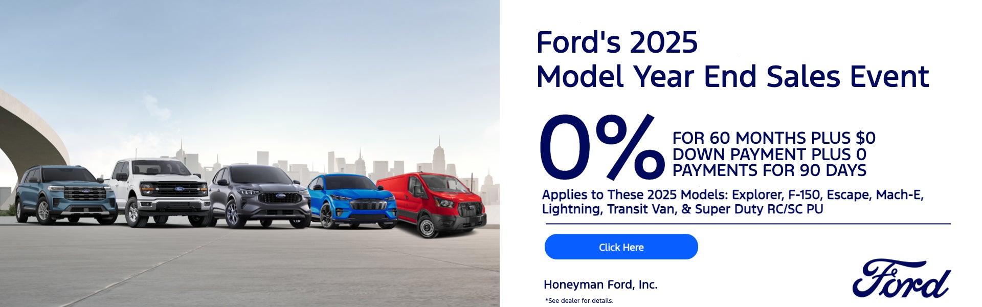Ford's 2025 Model Year End Sales Event