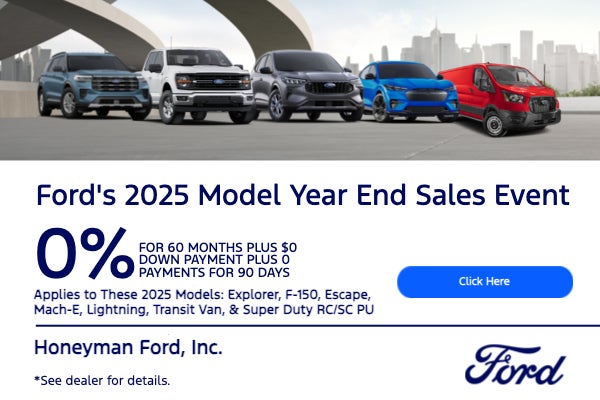 Ford's 2025 Model Year End Sales Event