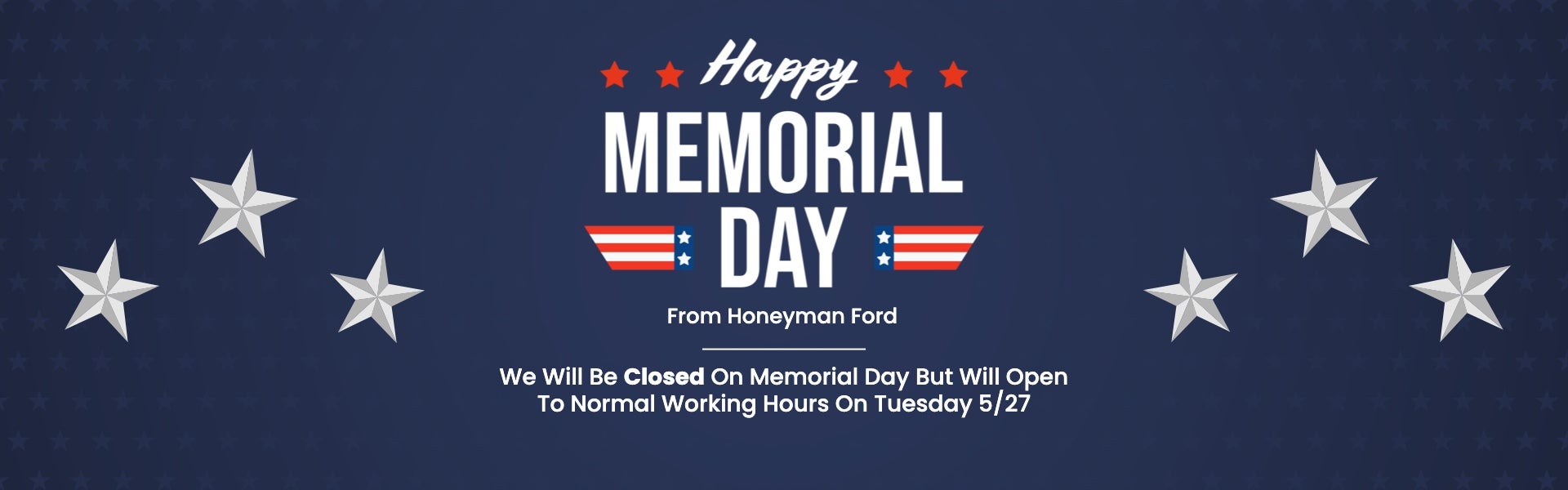 Closed Memorial Day